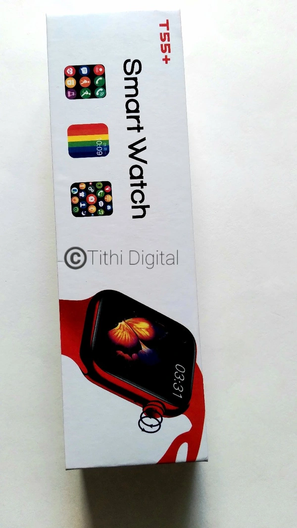 T55+ Smart Watch  - Black 