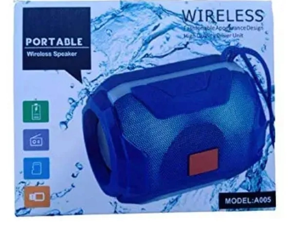 005 Bluetooth Speaker  - Blue, *Cash Back Rs.120/-