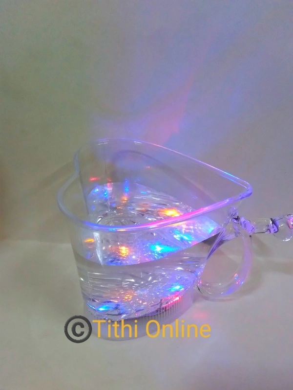 Colorful Led Disco Light Mug Gift - Multiple colours , 250ml aprox