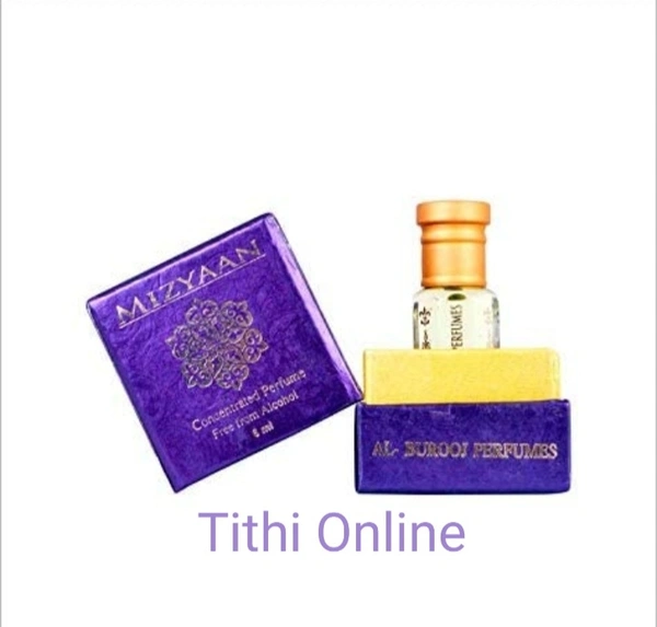 Original Al-Burooj Mizyaan Long Lasting Pure & Natural Attar | 6 Ml Roll-On Floral Attar Or Perfumes