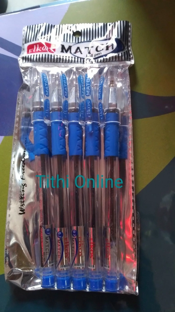 ELCOS  MATCH 0.7 BALL PEN Pack Of 5 Pieces 