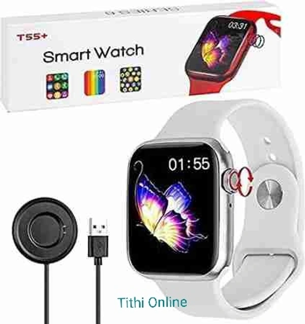 T55+ Smart Watch  - Black 