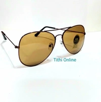 Eyeglasses Ray-Ban Goggles Style UV Protective Metallic Brown  - *Free Shipping Offer, M