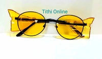 Brand: Generic Yellow Round Full Sides Cover Stylish Sunglasess For Unisex New1 - Yellow Glasses, L