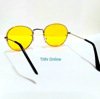 Eyeglasses Yellow Unisex UV Protective  - Yellow Glasses, M