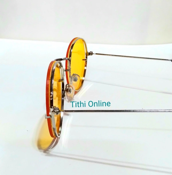 Eyeglasses Yellow Unisex UV Protective  - Yellow Glasses, M