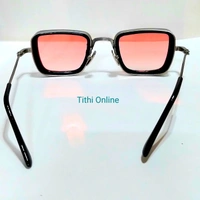 Retro Metal Body Square Inspired From Kabir Singh Sunglasses For Men And Women Pink - Pink Glasses, M