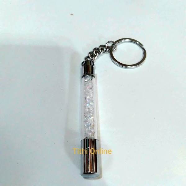 Diamond Keychain  - Silver 
