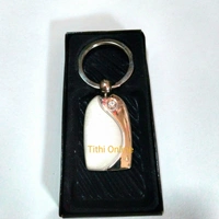Silver Diamond Keychain  - Silver