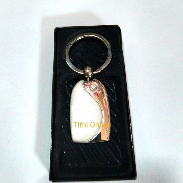 Silver Diamond Keychain  - Silver