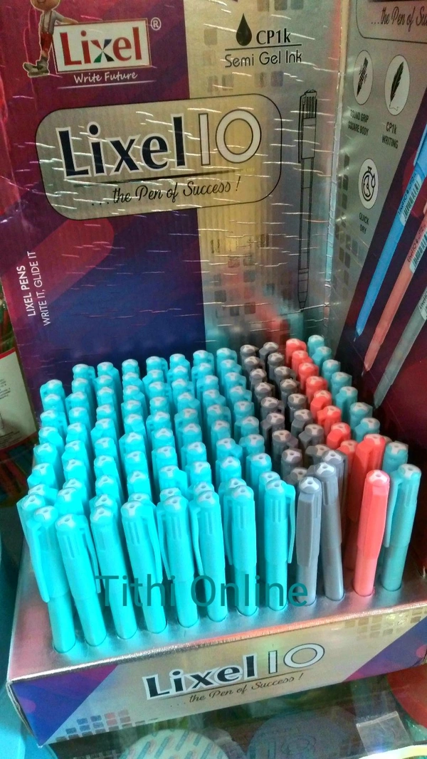 Lixel Ball Pen 120 Piece Set 90 Blue 20 Black 10 Red