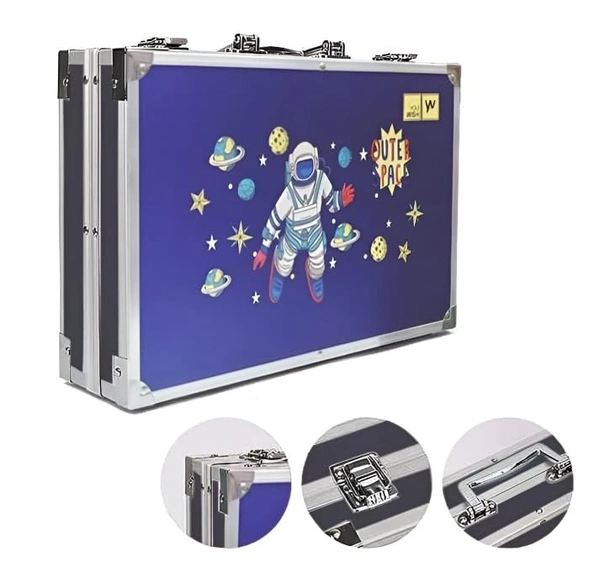 Space Big Colouring Suitcase Multiple 145 Color Kit