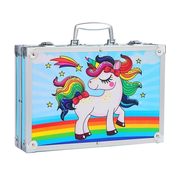 Unicorn Big Colouring Suitcase Multiple 145 Color Kit