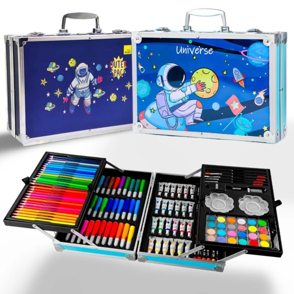 Space Big Colouring Suitcase Multiple 145 Color Kit