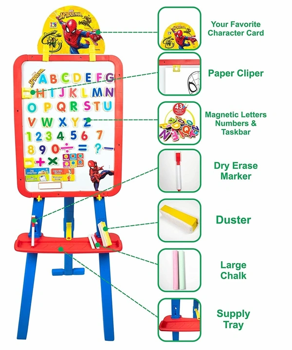  5 in 1 Dual Side Spiderman Board For Kids 
