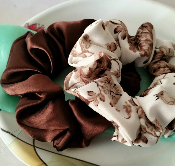 Combo Of 2 ( Satin + Printed Floral) - Brown 🤎 • Floral print 🌸, regular