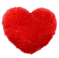 Heart Pillow /Cushion - 27 *38 cm, (Red,Blue,Yellow,Pink,White)