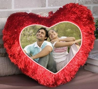 Heart Pillow /Cushion - 27 *38 cm, (Red,Blue,Yellow,Pink,White)