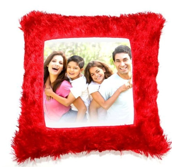 Square Cushion/ Pillow - 16x16 Inches, (Red, Pink, Violet, Orange, Yellow, White, Brown, Blue)