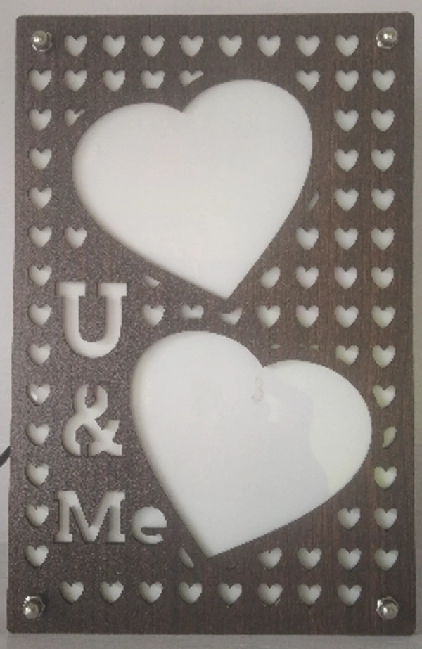 Warm Light Led Frame (Love) - 8*6 IN