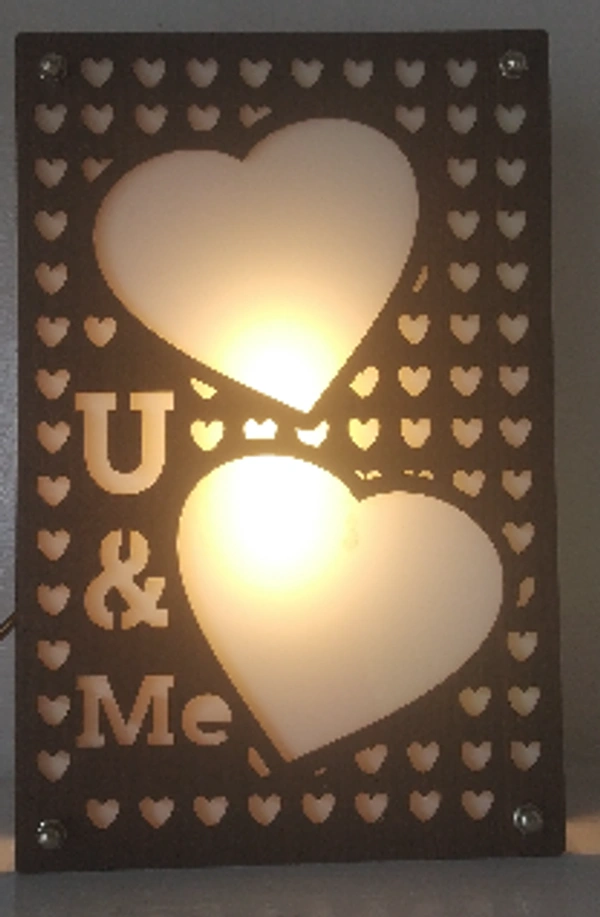 Warm Light Led Frame (Love) - 8*6 IN