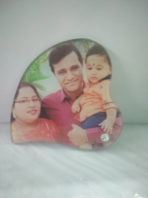 BL 20b Sublimation Glass photo frame - love