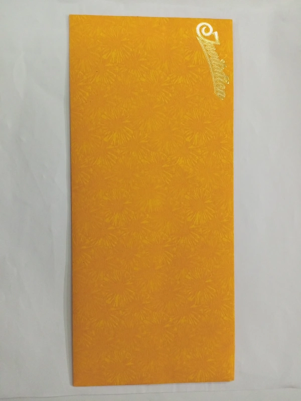 Invitation Marriage Card  - yellow