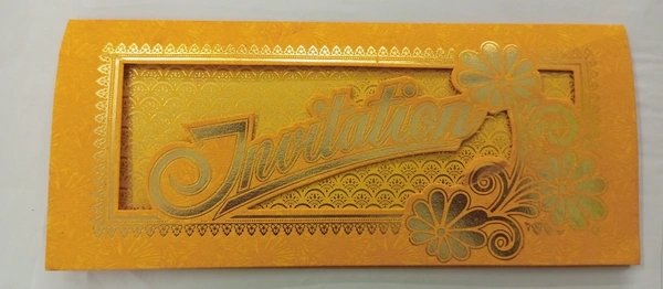 Invitation Marriage Card  - yellow