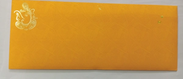 Five Fold Wedding Card  - Yellow