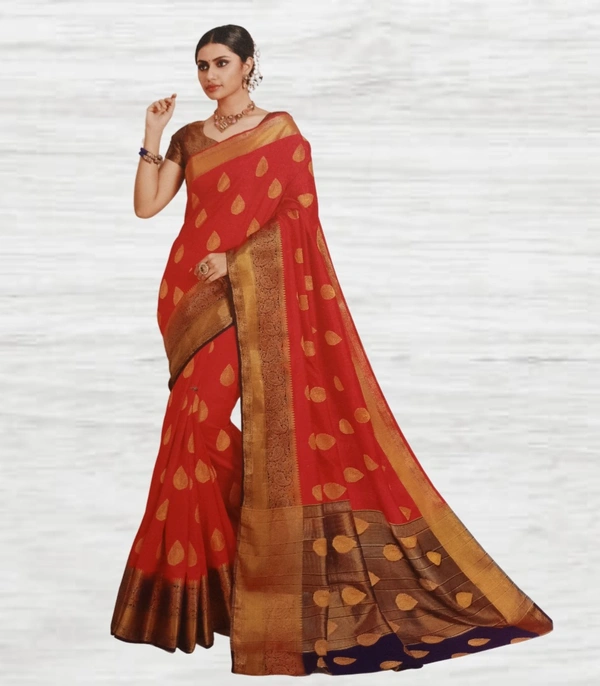 Raw Silk - Red-brown-golden