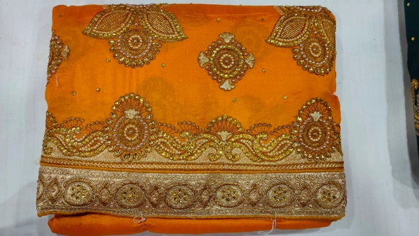 Dola Silk Heavy Work - Yellow