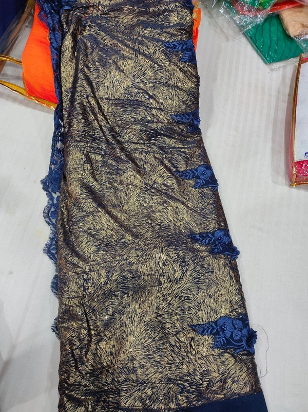 Designer Saree Heavy Work - Blue
