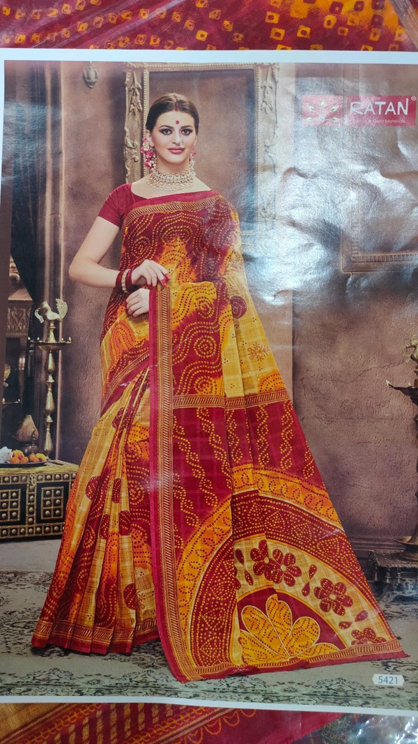Cotton Saree (Chath Puja Special)