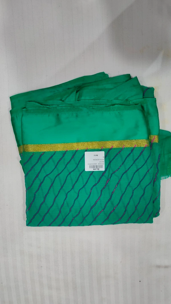 Lahriya Ciffon Saree - sea green   