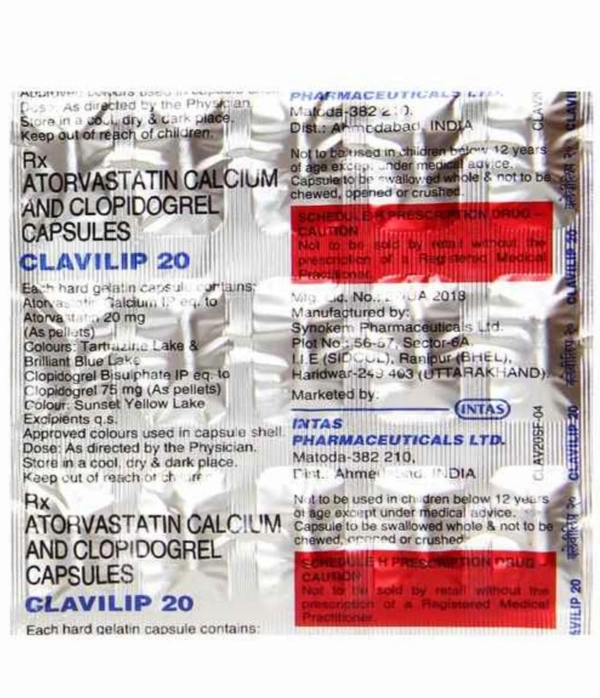 Clavilip 20 Capsule  - Prescription Required