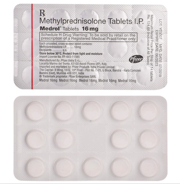 Medrol 16mg Tablet  - Prescription Required