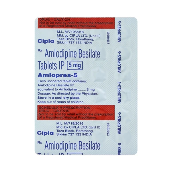 Amlopres 5 Tablet - Prescription Required