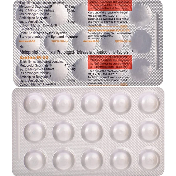 Amtas-M 50 Tablet  - prescription Required