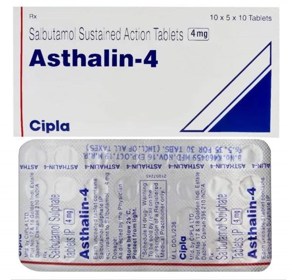 Asthalin 4 Tablet  - Prescription Required