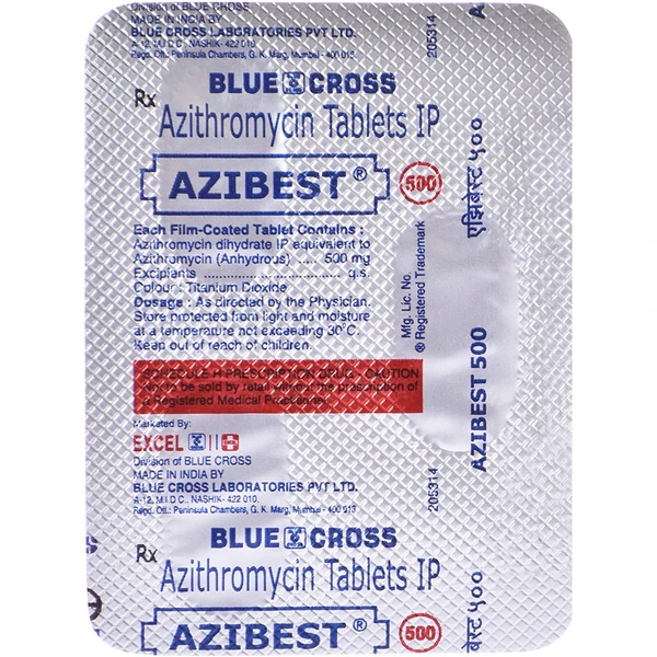 Azibest 500mg Tablet  - Prescription Required