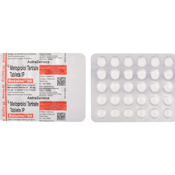 Betaloc 50mg Tablet  - Prescription  Required