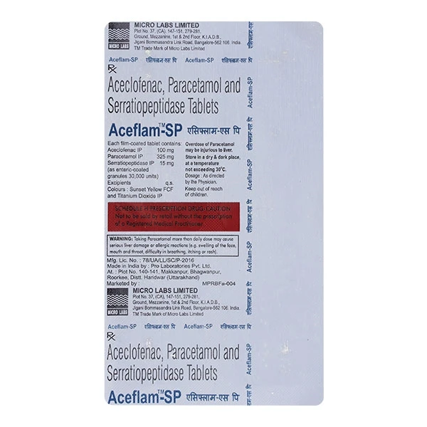 Aceflam Sp Tablet  - Prescription Required