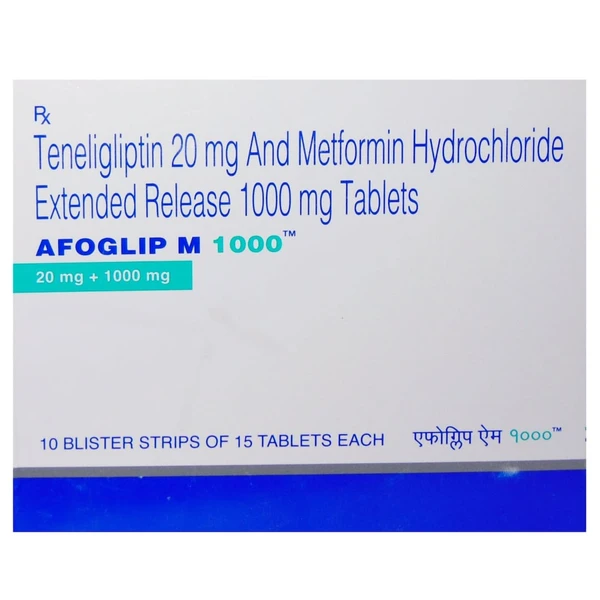 Afoglip M 1000 Tablet ER  - Prescription Required