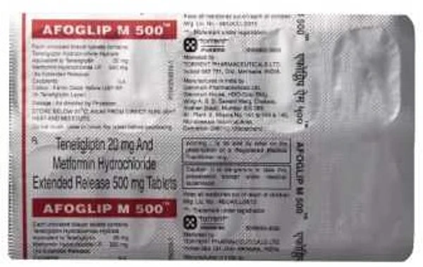 Afoglip M 500 Tablet ER  - Prescription Required