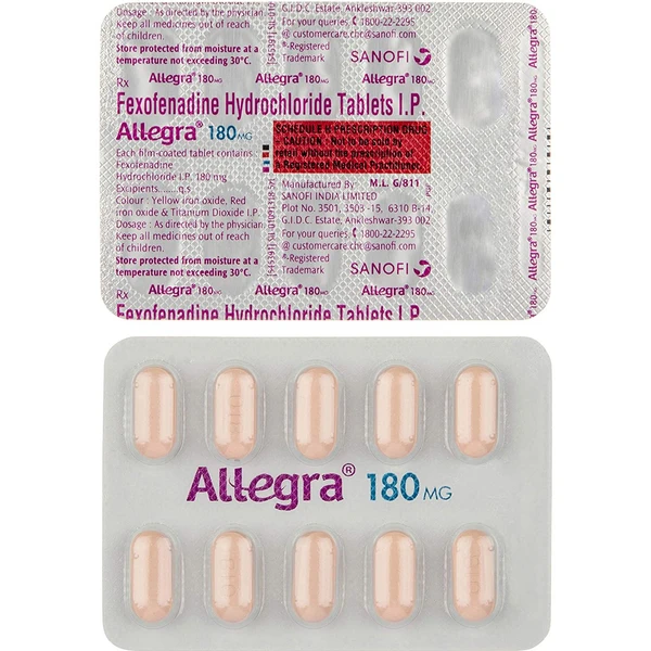 Allerga 180mg Tablet  - Prescription Required