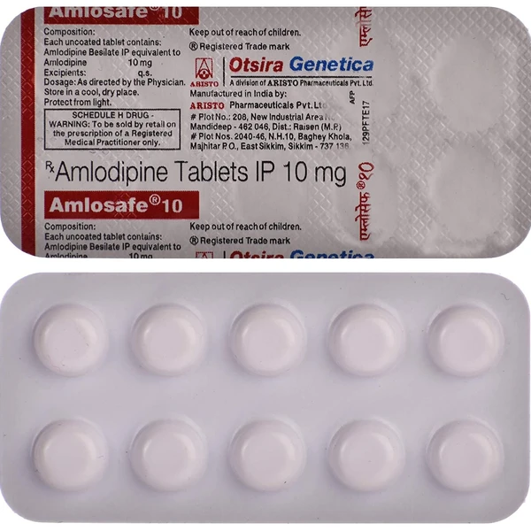 Amlosafe 10 Tablet   - Prescription Required