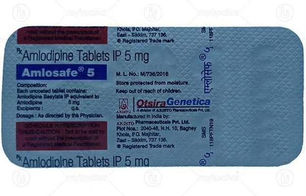 Amlosafe 5 Tablet  - Prescription Required