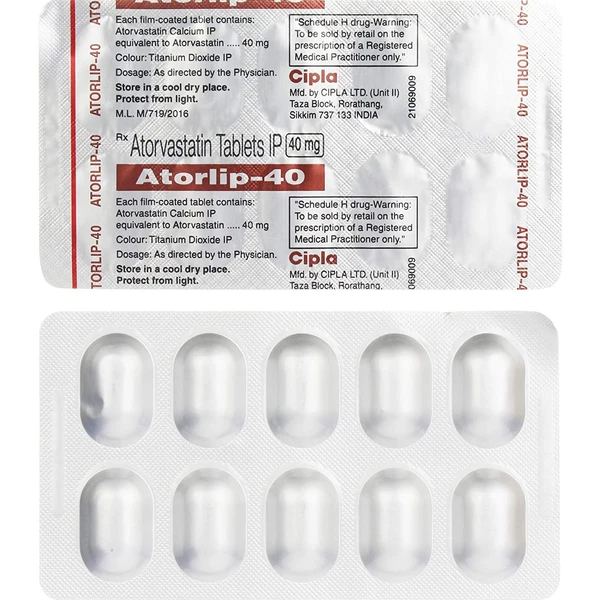 Atorlip  40 Tablet   - Prescription Required