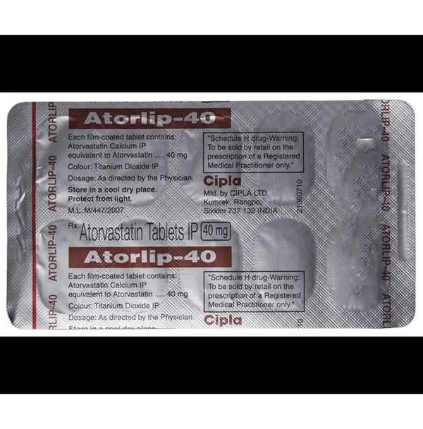 Atorlip  40 Tablet   - Prescription Required