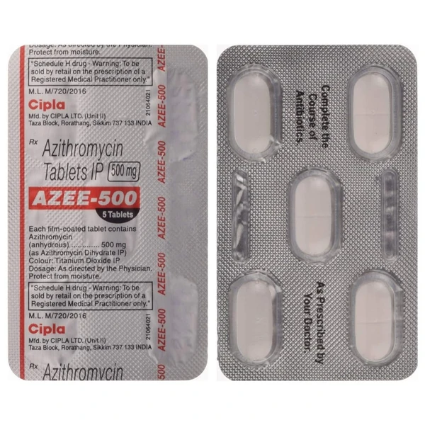 Azee 500 Tablet  - Prescription Required